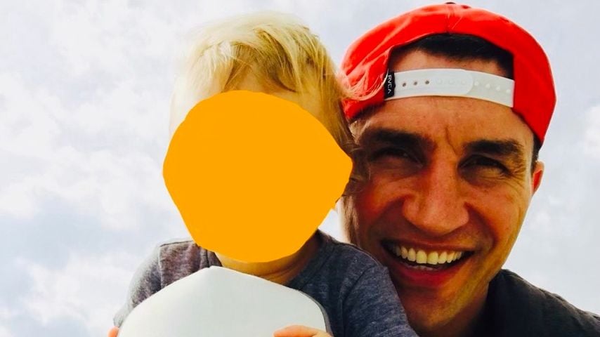 Hayden Panettiere und Wladimir Klitschko posieren mit ihrer Tochter