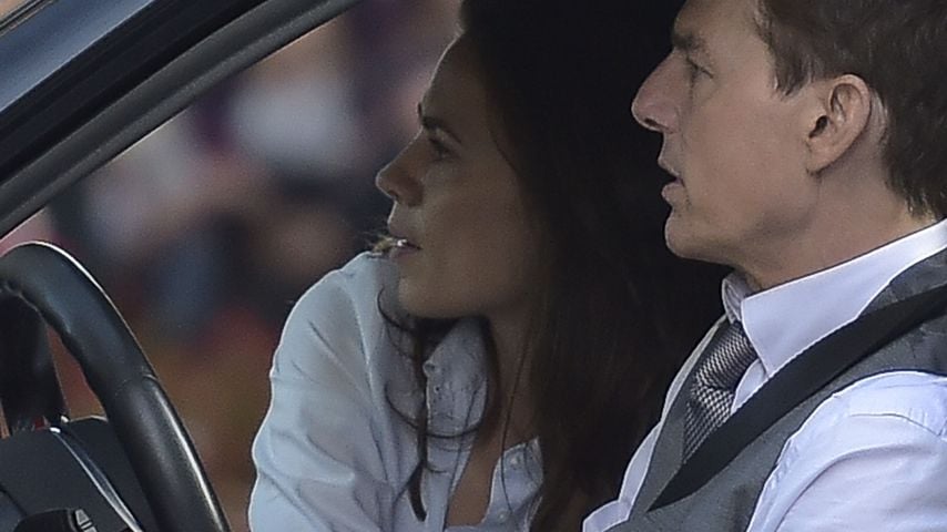 Hayley Atwell und Tom Cruise am Set von "Mission: Impossible 7" in Rom im Oktober 2020