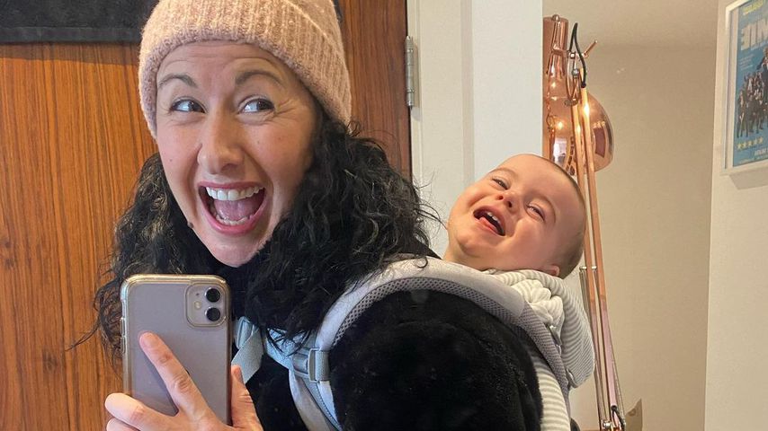 Hayley Tamaddon mit ihrem Sohn Jasper