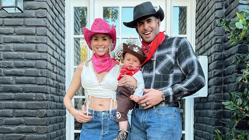 Heather Rae El Moussa mit ihrem Mann Tarek und ihrem Sohn Tristan