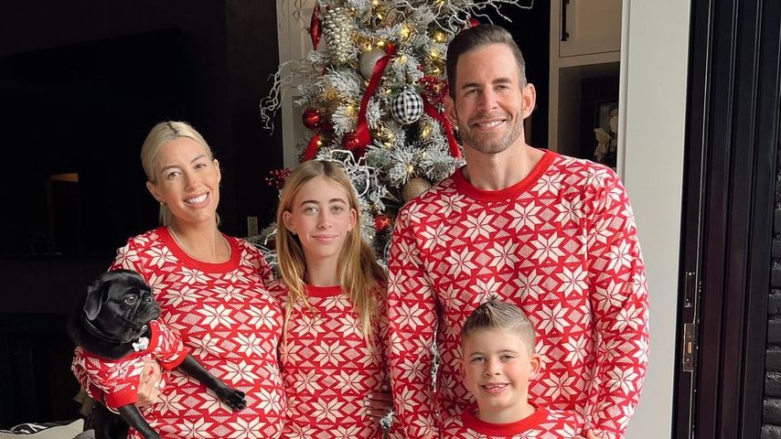 Heather Rae Young und ihr Mann Tarek El Moussa mit seinen Kindern, 2022