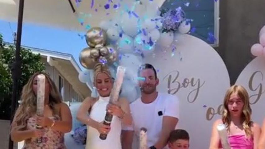 Heather Rae Young und Tarek El Moussa während ihrer Babyparty