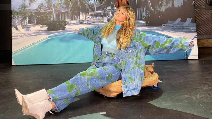 Heidi Klum am "Germany's next Topmodel"-Set, 2020