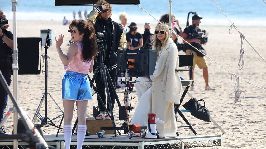 Heidi Klum am Set von "Germany's next Topmodel"