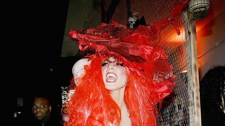 Heidi Klum auf ihrer Halloween-Party 2004