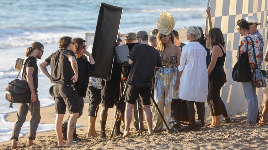 Heidi Klum beim Fotoshooting mit Brooklyn Beckham, Oktober 2019