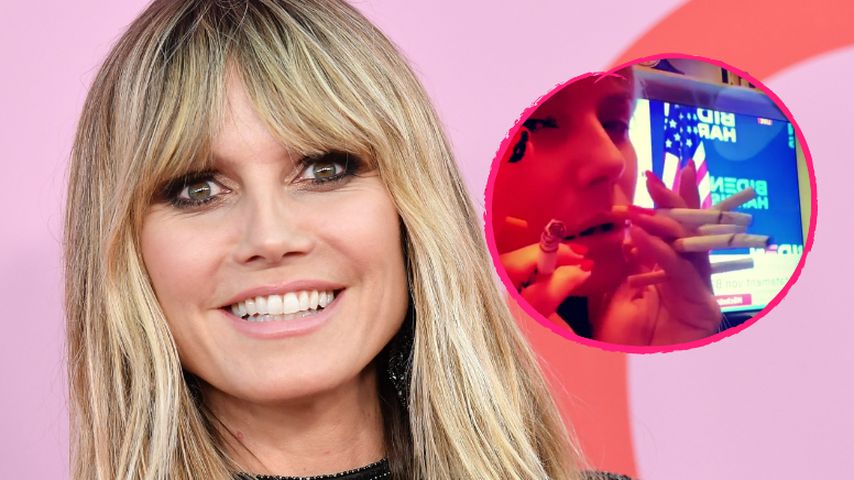 Zigaretten-Rausch: Heidi Klum nervös wegen US-Wahlergebnis!