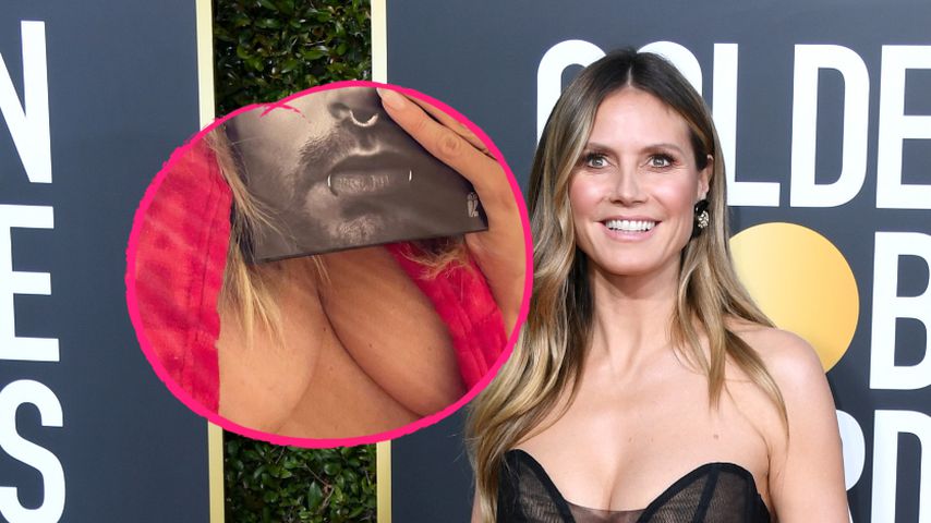 Heidi Klum macht mit XXL-Ausschnitt Werbung für Bills Buch