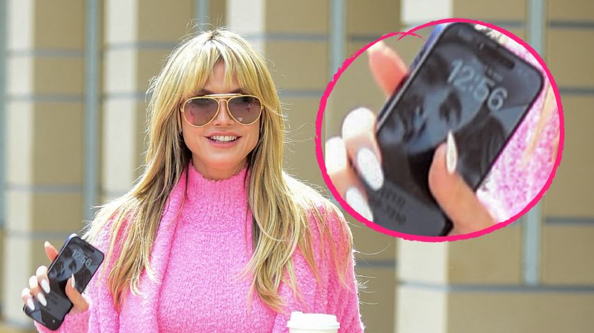 Heidi Klum hat süßes Selfie mit Tom als ihr Hintergrundbild!