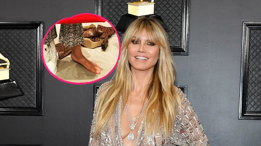 "Schuhgröße 45"? Fans staunen über Heidi Klums große Füße