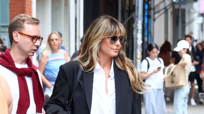 Heidi Klum am Set von "Der Teufel trägt Prada 2" gesichtet