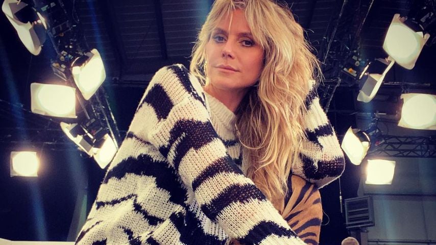 Heidi Klum am GNTM-Set