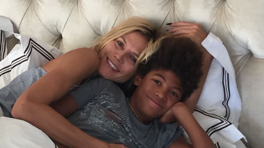 Heidi Klum und ihr Sohn Henry Samuel als Kind