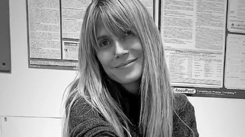 Heidi Klum nach der Blutabnahme, Dezember 2019