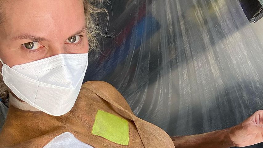 Heidi Klum während der Vorbereitungen zu Halloween 2020