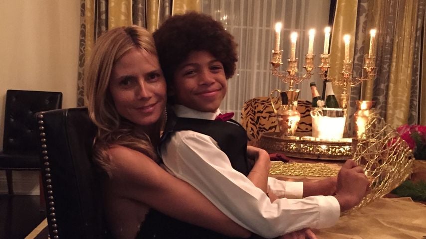Heidi Klum mit ihrem Sohn Henry Samuel