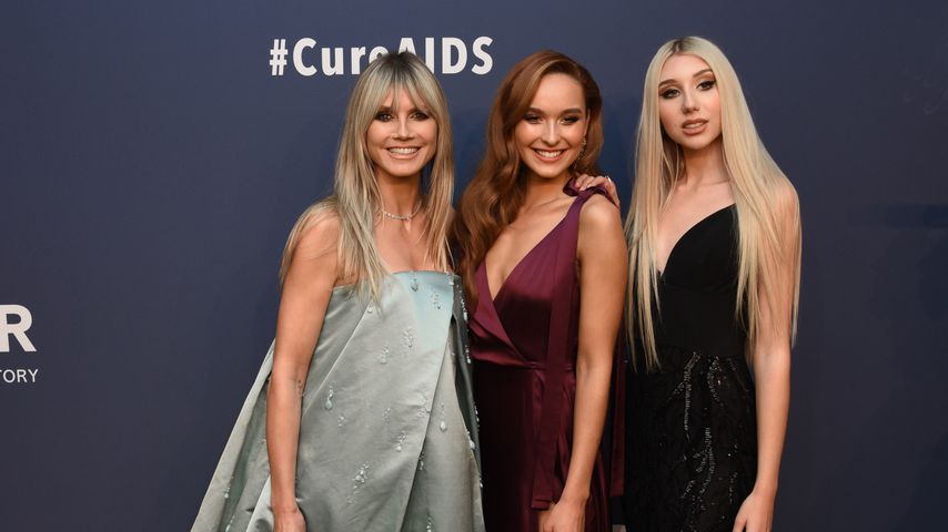 Heidi Klum mit ihren GNTM-Kandidatinnen Jacky und Tamara