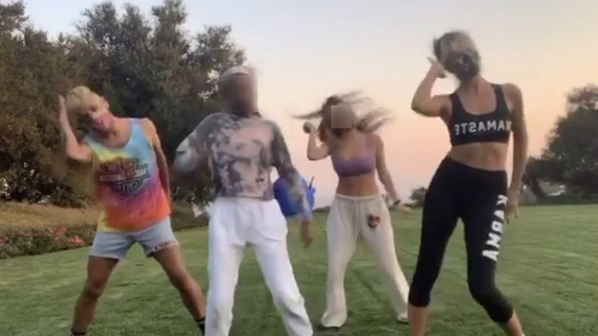 Heidi Klum tanzt mit ihren Kids