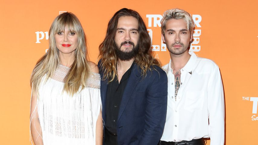 Heidi Klum rockt mit Tom und Bill Kaulitz den roten Teppich