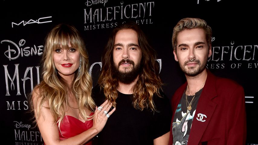 Heidi Klum mit Tom und Bill Kaulitz auf der Premiere von "Maleficent: Mächte der Finsternis"