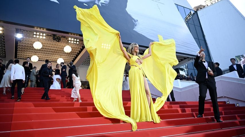 Heidi Klum auf dem roten Teppich in Cannes 2023