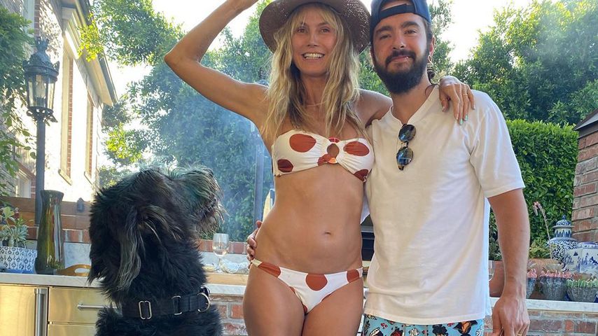 Heidi Klum, Tom Kaulitz und ihre beiden Hunde im September 2020