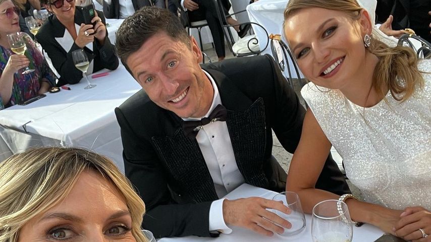 Heidi Klum, Robert Lewandowski und Anna Lewandoswka, Juli 2022