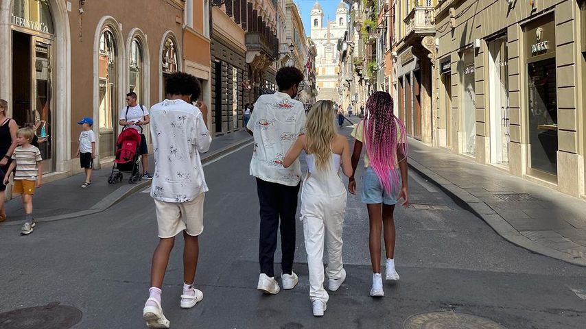 Heidi Klum mit ihren Kids in Italien
