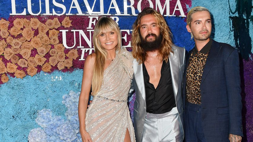 Heidi Klum mit Tom und Bill Kaulitz bei einer Spendengala auf Capri