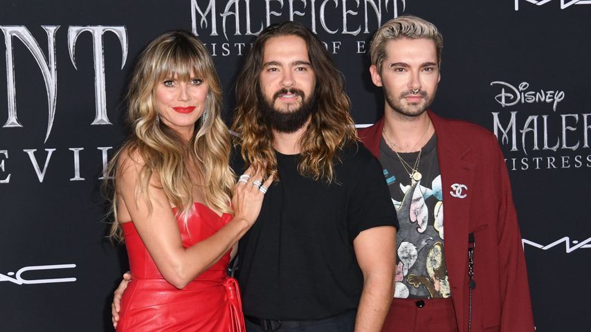 Heidi Klum, Tom Kaulitz und Bill Kaulitz bei einer Filmpremiere