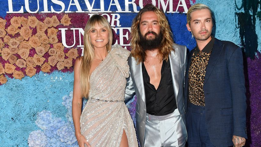 Heidi Klum, Tom und Bill Kaulitz, Juli 2021 auf Capri