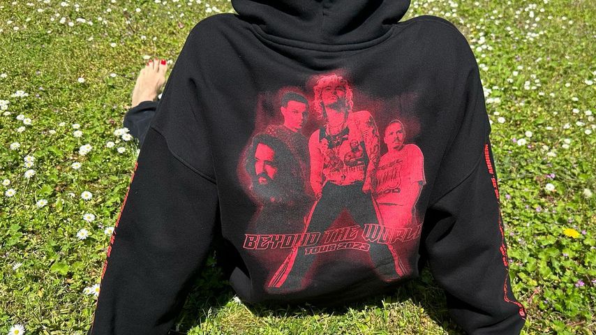 Heidi Klum in einem Tokio Hotel Pullover