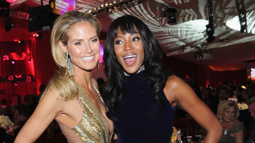 Heidi Klum und Naomi Campbell, Februar 2013