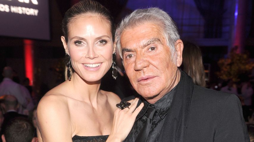 Heidi Klum und Roberto Cavalli im Februar 2012