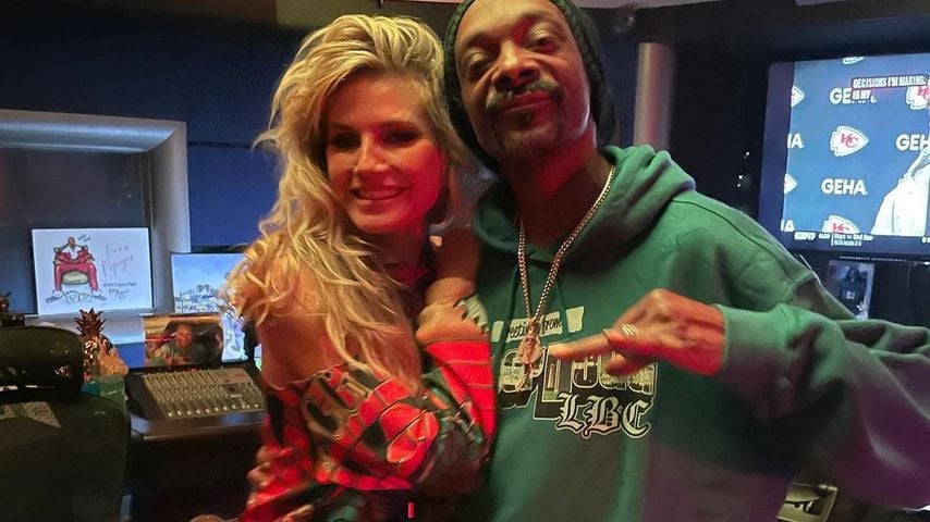 Heidi Klum und Snoop Dogg im Tonstudio