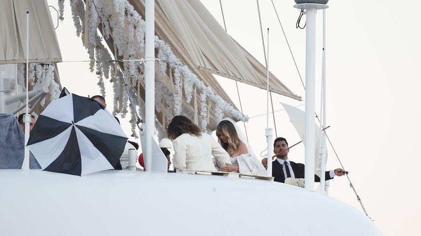 Heidi Klum und Tom Kaulitz bei der Hochzeitszeremonie