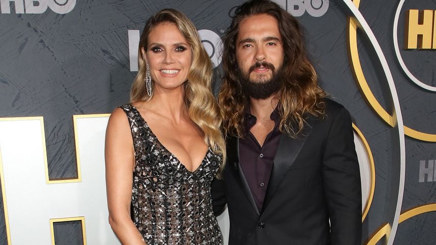 Hans und Franz sagen "Hallo": Heidi Klum mit XXL-Ausschnitt