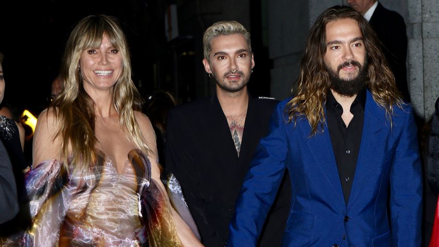 Heidi Klum mit Tom und Bill (M.) Kaulitz in New York auf dem Angel Ball 2019