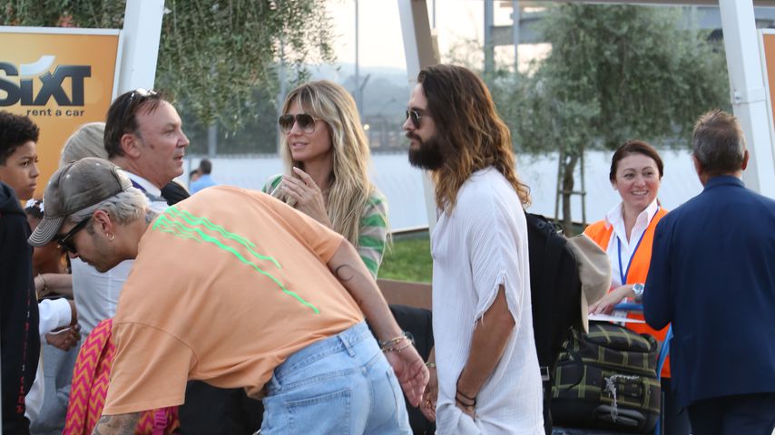 Heidi Klum mit Bill und Tom Kaulitz in Neapel, Juli 2019
