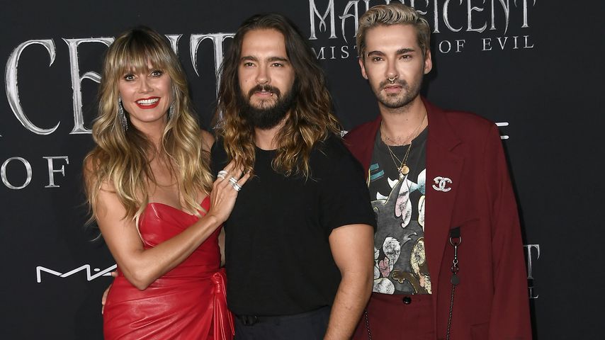 Heidi Klum zusammen mit Tom Kaulitz und dessen Bruder Bill bei der "Maleficent 2"-Premiere