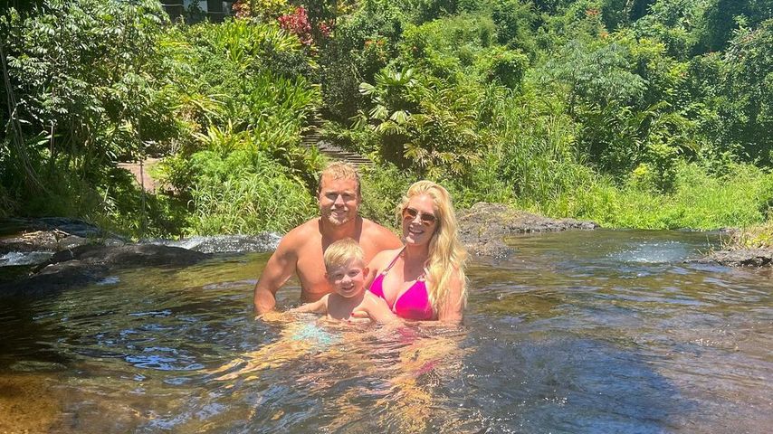 Heidi Montag mit Ehemann Spencer Pratt und ihrem Sohn Gunner im August 2022