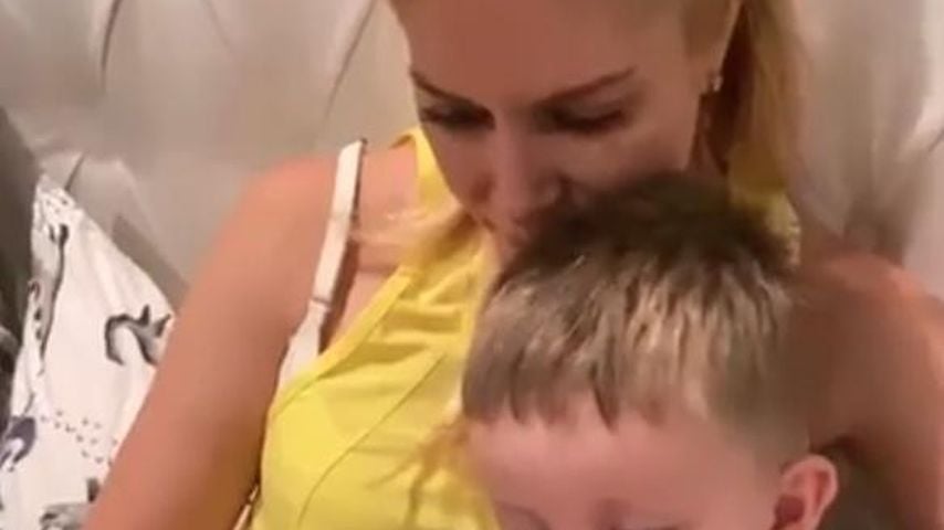 Heidi Montag mit ihrem Sohn Gunner