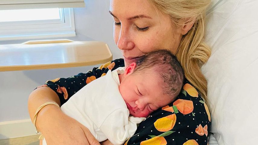 Heidi Range mit ihrer Tochter Athena Veronica Partakis