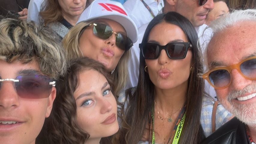 Heidi Klum und Leni mit Flavio Briatore und seiner Familie, 2024