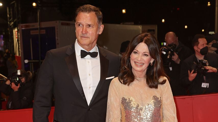 Selten: Iris Berben und Freund Heiko Kiesow auf Red Carpet