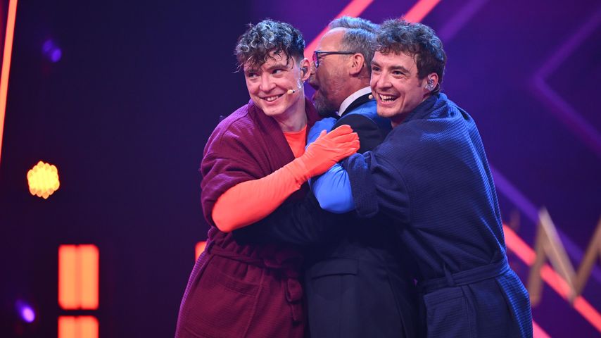 Heiko Lochmann, Matthias Opdenhövel und Roman Lochmann bei "The Masked Singer"