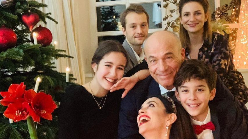 Heiner Lauterbach mit seiner Familie