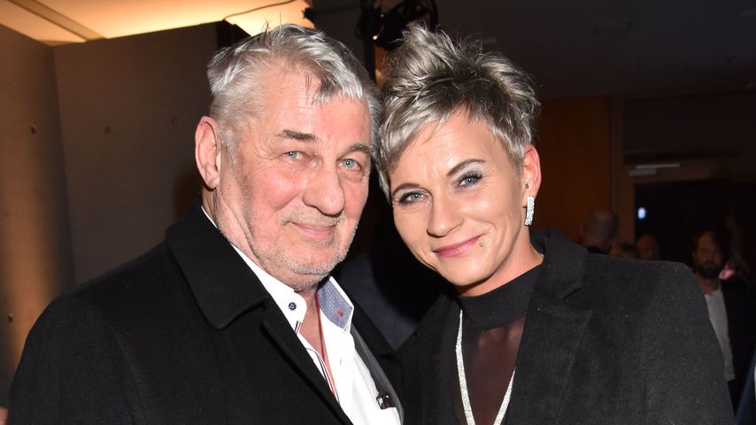 Heinz Hoenig und Annika Kärsten auf einer Veranstaltung in Berlin