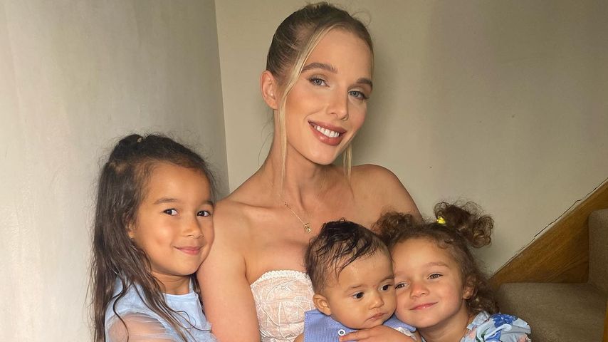 Helen Flanagan mit ihren Kindern im August 2021