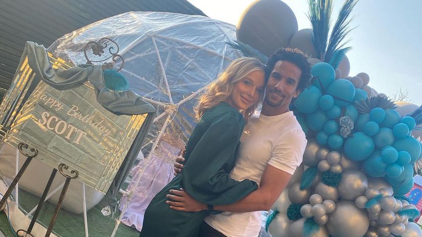 Helen Flanagan und Scott Sinclair im April 2021